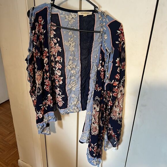 Living doll floral kimono cover up - Picture 3 of 5